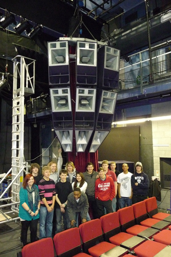 R5s and the students of The Brit School