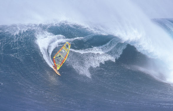 Windsurfer in Maui (picture used in an early F1 advert)